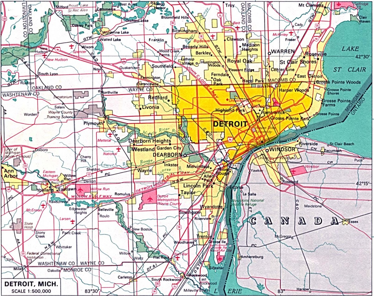 Detroit map